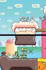 Příkladem za všechny budiž především počáteční dvojice Baby Mario (vyniká rychlostí a silou) a Baby Peach (v kabelce skrývá deštníček, jež jí umožňuje vznášet se nad víry vzduchu), s níž strávíte v