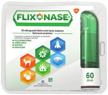 Flixonase 50 mcg/dávka 60 dávek Nosní sprej na léčbu alergické rýmy.