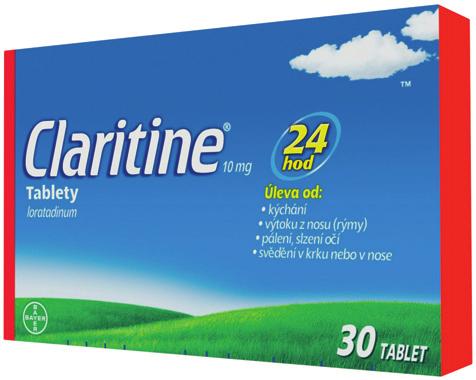 Čtěte pečlivě ALERGIE ALERGIE 237,- Claritine 30 tablet 189,- Claritine 60 tablet -14 % -20 % Řeší příznaky