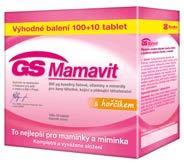 Doporučím Vám jen to, co mamince nebo svým dětem. 499,- GS Mamavit 379,- 100+10 tablet Pro plánování těhotenství, těhotenství a kojení.