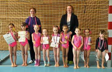 Vše bylo připraveno na uvítání 150 přihlášených gymnastek z celé ČR, jejich trenérek, rozhodčích, rodičů a diváků. Tribuna byla zaplněna do posledního místečka.