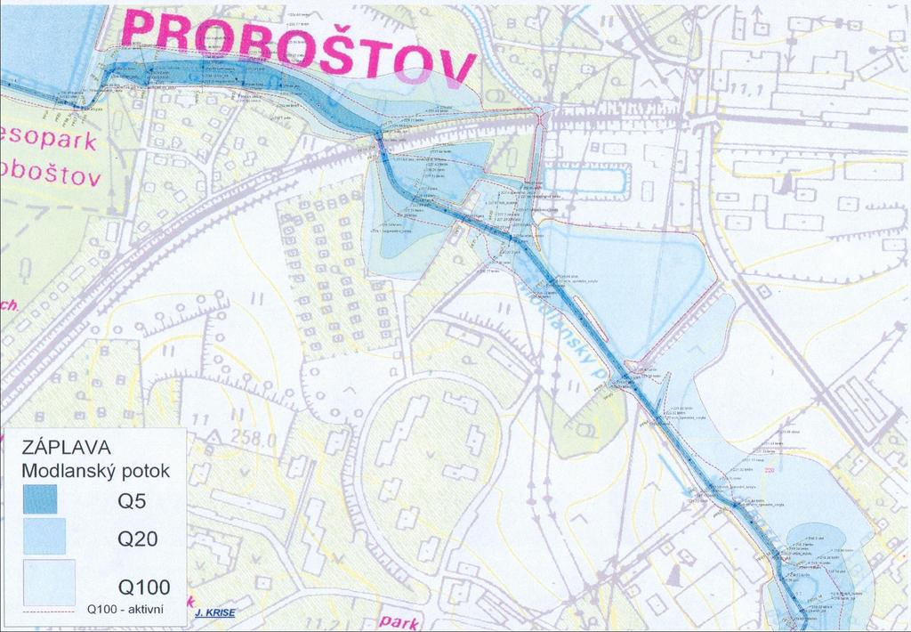 15.2. Záplavové území Modlanský potok 1.