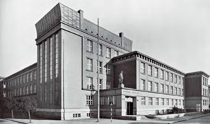 myslová s kola elektrotechnická, je projektem architekta Ladislava Machoně.