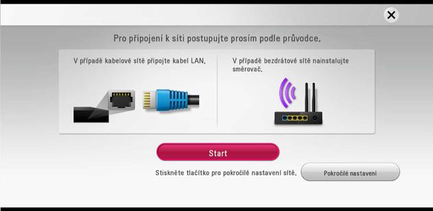 Nastavte [SÍŤ] následovně: Pokročilé nastavení Chcete-li síťové nastavení provést ručně, v nabídce [Nastavení sítě] pomocí W/S zvolte [Pokročilé nastavení] a stiskněte ENTER (b). 1.