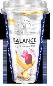 jogurtové smoothie 230 g hruška/jablko/ špenát/banán BALANCE jogurtové