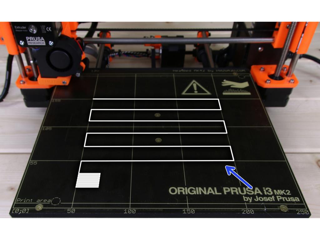 Step 12 V2 kalibrace Upozornění: Kalibrační vzor V2 byl aktualizován a je nyní součástí firmwaru (od Firmware 3.1.0).