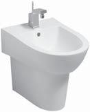 Koupelnová série Flow č. 000 - bílá (Alpin) Bidet stojící 230900 8.944 22,5 dle EN 35 pro jednootvorovou baterii s flexibilními hadicemi vč.