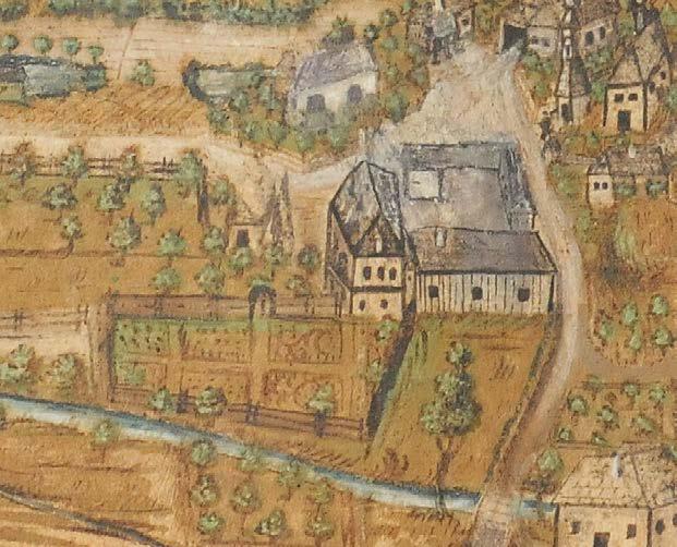 Pohled na Potštejn r. 1746. MGOH, inv.