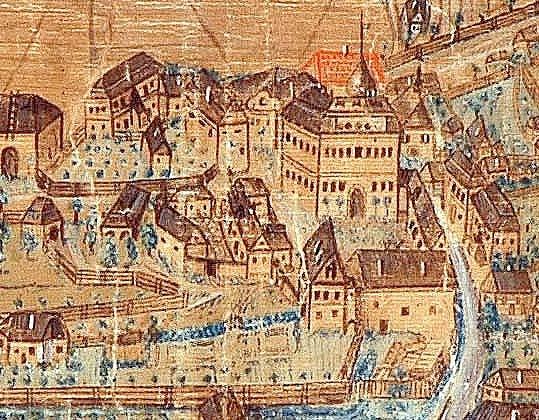 Josef Köhler: Pohled na Potštejn r. 1800.