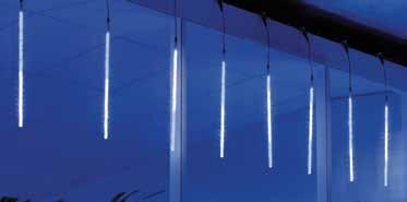 Světelné dekorace MINI-LED RAMPOUCHY SNOW-FALL MINI-LED RAMPOUCHY SNOW-FALL 230 V / 12 V efektové Girlanda je dlouhá 11 metrů a obsahuje 6 ks LED RAMPOUCHŮ