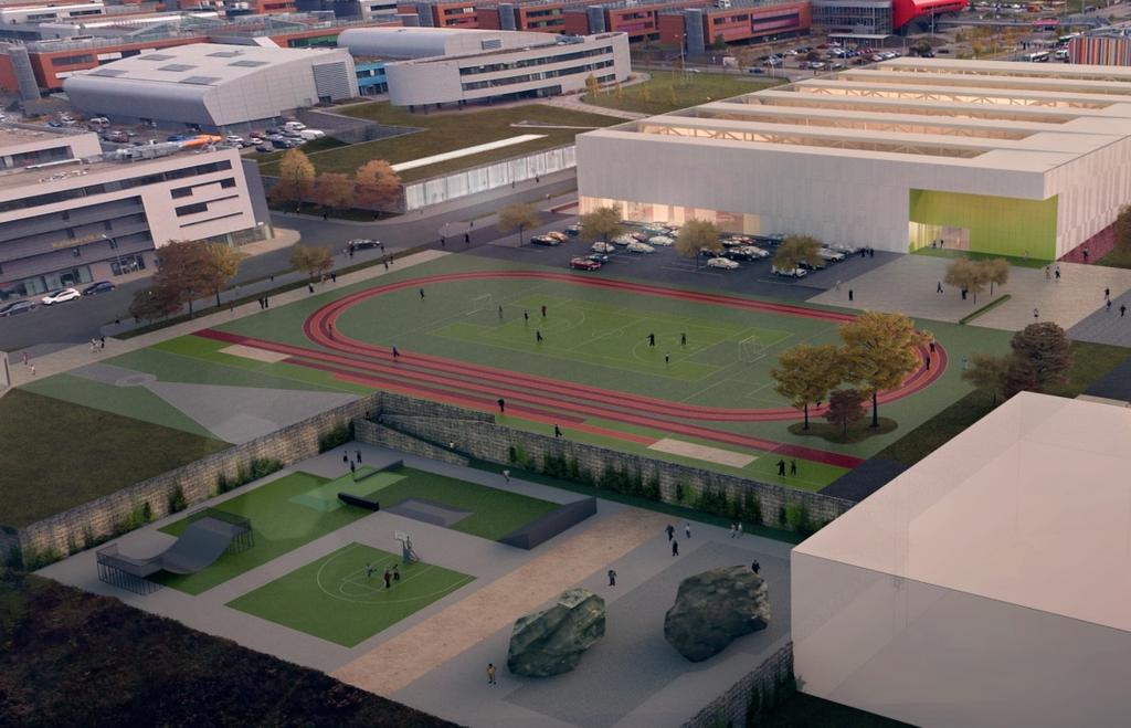 Název projektu: Atletické centrum v areálu Univerzitního kampusu MUNI Umístění: Předpokládané celkové náklady projektu: Investor: Univerzitní kampus, Kamenice 5, Brno 20 mil.