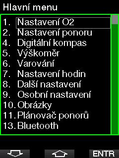 1.11 SCUBAPRO Human Factor Diving TM Potápěčský počítač G2C má patentovaný podvodní monitor srdečního tepu, dechu a teploty pokožky. Tyto funkce se mění při každém ponoru podle reakce vašeho těla.