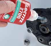 Loctite 270 produkt na zaistenie závitov s vysokou pevnosťou Na trvalé zaisťovanie zostáv, ktoré sa nesmú uvoľniť Tesniaci spojovací materiál Možnosť demontáže zahriatím na 250 C Toleruje mierne