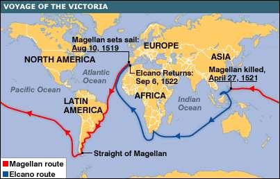 4. Zpřesňování evropských představ o světě Kolumbus podnikl do Ameriky v letech 1492 1504 celkem 4 výpravy; při třetí z nich vstoupil i na americkou pevninu (na pobřeží dnešní Venezuely).