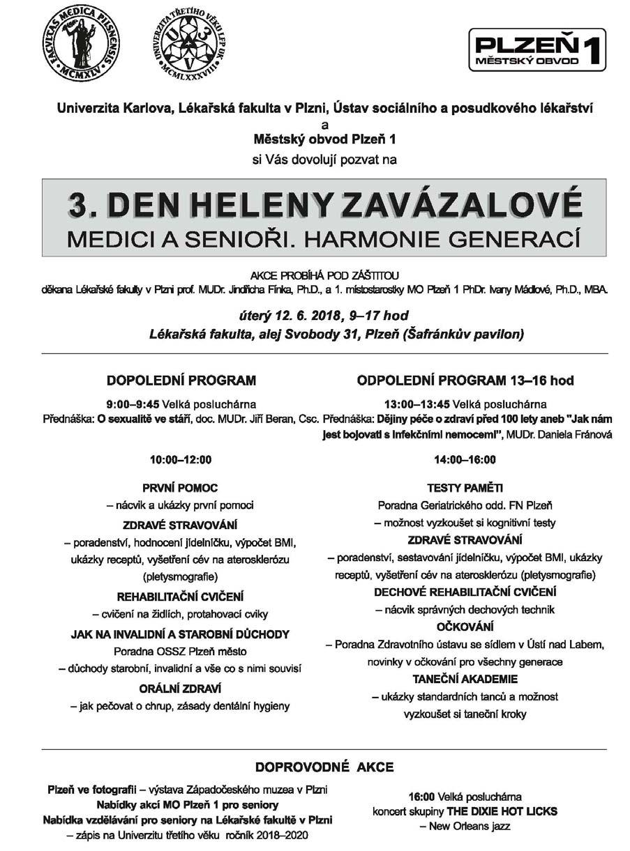 Zprávy z obvodu strana 10 Jánského plakety Slavnostním předáním bronzových medailí prof. MUDr.