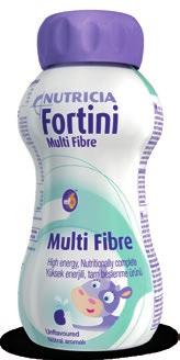 Fortini pro děti Multi Fibre Dietní potravina pro zvláštní lékařské účely. Vysokoenergetická nutričně kompletní tekutá výživa s vlákninou pro děti od 1 roku věku.