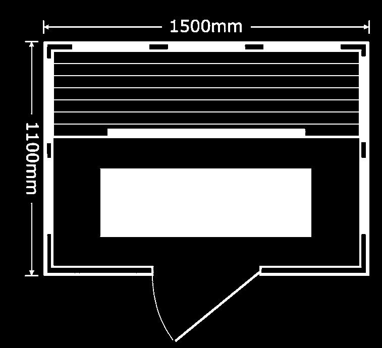 intensity CONTROL 110 cm 150 cm Vybavení: radio