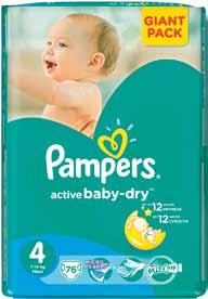 Pampers Giant pack dětské pleny -32% 74 90 1 5 3-60