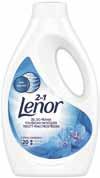 novinka Lenor kapsle 14 pracích dávek gel 20 pracích dávek 3-50% 1