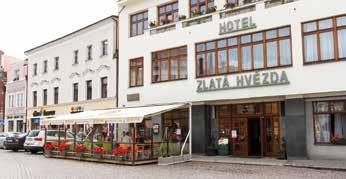 4 Hotel Zlatá Hvězda Smetanovo náměstí 84 570 01 Litomyšl tel.: +420 461 615 338, 734 670 355 e-mail: zlata.hvezda@lit.