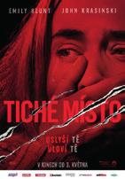 Úterý 1. 5. PŘEDPREMIÉRA 19:00 Tiché místo Horor, drama, USA 2018, 90 min. Vstupné 120,- Kč, nevhodné do 12 let. Když tě uslyší, tak tě uloví.