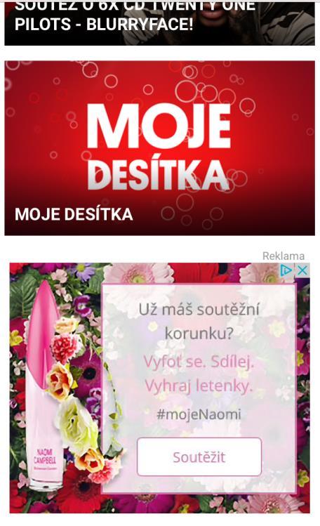 1x/hod redakční obsah PR článek soutěž