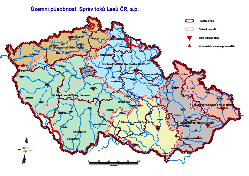 Vodohospodářské úpravy vodních toků ve správě LČR, s. p.