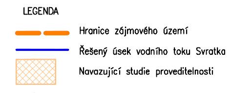 transformovat část povodňových průtoků. Konkrétně se zde navrhuje koridor pro revitalizaci Svratky, která je dnes v předmětném úseku výrazně regulovaná, a boční suchý poldr.