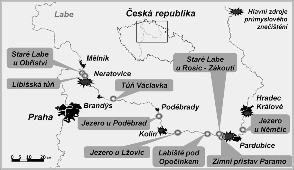 propustkem. V okolí jsou pole, jezero lemuje pás dřevin, nedaleko se nachází obec Opočínek.