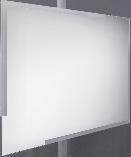 Novinka 14000 0K Nová technologie svícení za použití akrylátového skla-plexiglass. Konstrukce z hliníkového rámu 32x19mm. Sklo zrcadla tloušťka 5mm.