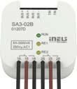 supply voltage 12 24 V DC jmenovitý proud 0,85 A Spínací 22-kanálový aktor Spínací 1-kanálový aktor Spínací 2-kanálový aktor SA3-022M