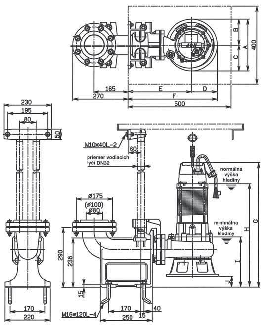 SYSTÉM SPÚŠ ACIEHO ZARIADENIA TOS nvonkajšie ROZMERY SYSTÉMU TOS Systém spúš acieho zariadenia TOS-50 Systém spúš acieho zariadenia TOS-80 Model A B C D E F G H I J AL-05 146 73 73 73 250 323 391 298
