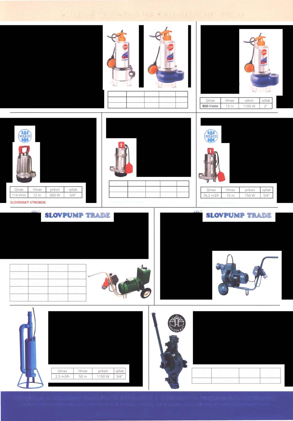 epeuollo VX-10/35-1 VX-15/35 Celonerezové ponorné kalové čerpadlo s nerezoltjrn otvoreným obežným kolom, typ VX-15/35 má hydrauliku vyrobenú z liatiny.