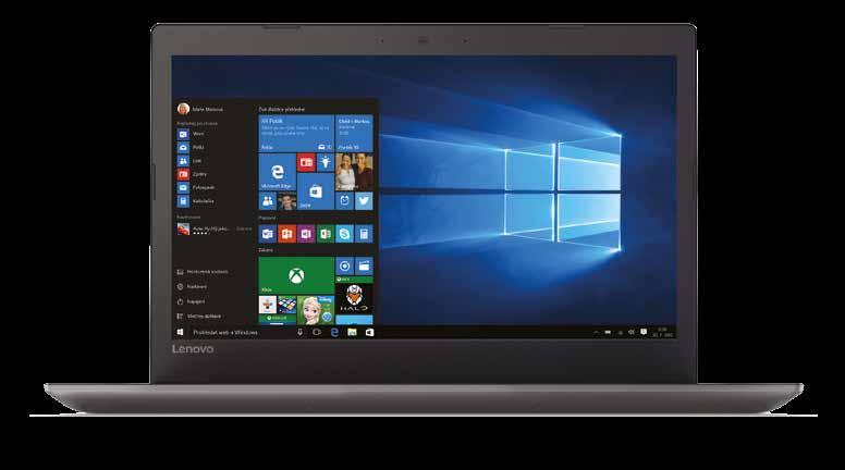 Lenovo IdeaPad 320 16 999,- Zvládne Čtečka otisků prstů Windows 10 15,6 Full HD displej s