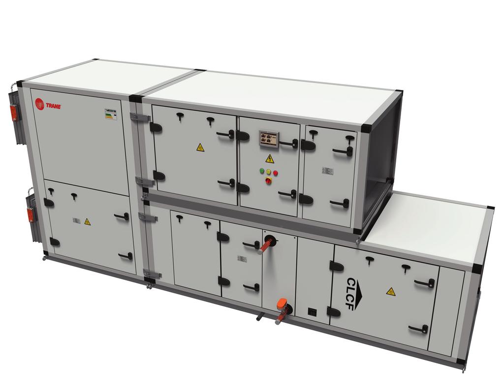 Nižší náklady na instalaci Návrh klimatizační jednotky Trane CLCF Climate Changer zahrnuje mnoho prvků přispívajících k zkrácení instalační doby a
