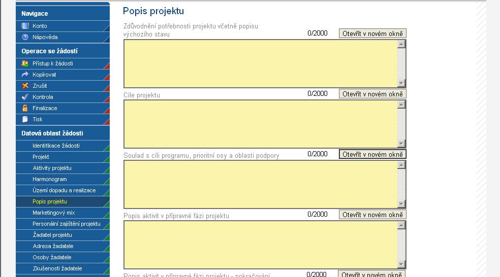 Po vybrání kódu je nezbytné údaje uložit prostřednictvím tlačítka Uložit. Chcete-li vybrat další místo realizace NUTS5, použijte tlačítko Nový záznam. Realizované investice NUTS3 (tj.