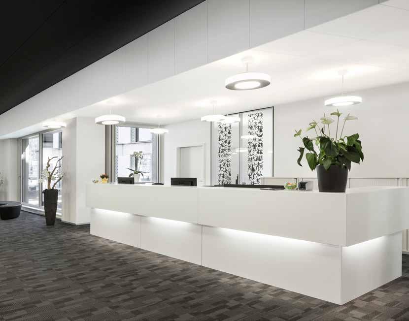 Ecophon Focus SQ 1200x600 mm, Zaostřeno na hranu Celkově 10 různých typů hran dělá systém Ecophon Focus