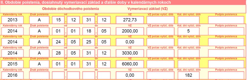 Takto ošetrené bolo napr. okno zoznamu rolí a okno s načítanými údajmi pre daňové výkazy.