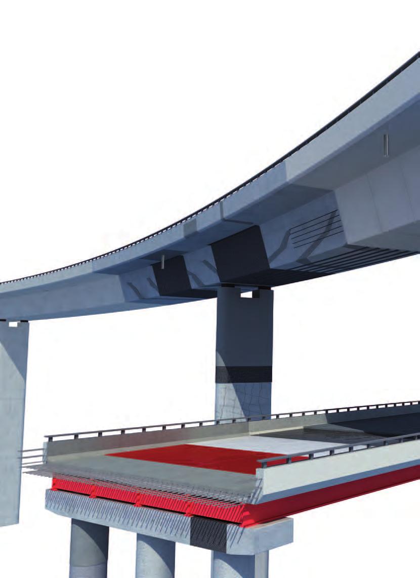 Přehled řešení pro rekonstrukce betonových mostů 1 Technologie betonů viz strany 16/17 Vysoká počáteční pevnost betonu Vodonepropustný beton Rychletvrdnoucí beton Vysoce trvanlivý beton Ultra