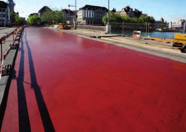 řešení pro hydroizolaci mostovek Trvanlivé hydroizolační systémy pro betonové a ocelové mostovky: Pro betonové mostovky pod horký litý asfalt: Systém sestávající z epoxidové pečeticí vrstvy gard -186