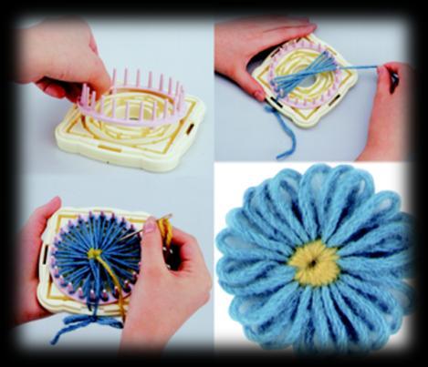 1.2 Flower loom Technika flower loom, nebo-li vznášející se květy je původně odvozena od složitější
