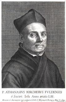 ATHANASIUS KIRCHER 1601/1602-1680 Německý jezuitský vzdělanec: poslední renesanční člověk zastánce hermetismu Autor prvního
