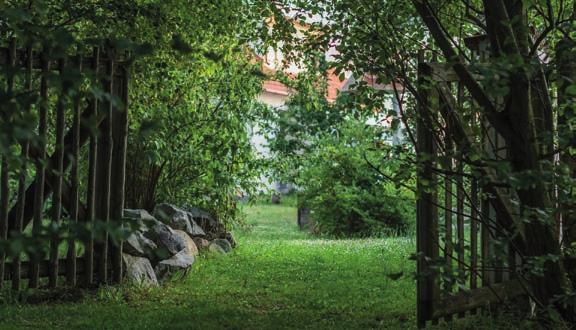 Českokrumlovsko 5. Přírodní zahrada Anastazie soukromá zahrada, Rudolfov Relativně mladá zahrada ve vilové zástavbě.