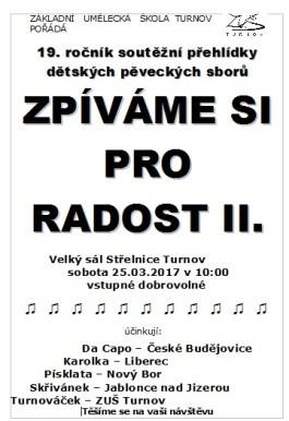 V něm měla půlhodinový blok písní nejprve naše Carmina, kterou řídil Martin Hybler za klavírního doprovodu Jany Vlačihové. Občas zasedl ke klavíru i on.
