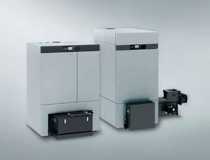 6/7 Vitoligno 300-H 50 až 60 kw Vitoligno 300-H 80 až 101 kw Ve spojení s Vitotrol 350-C (volitelně) lze kotel ovládat i z obytné místnosti.