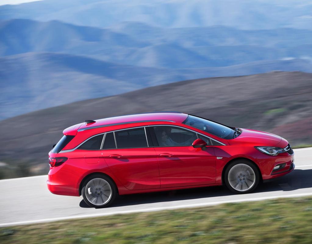 OPEL Astra Sports Tourer - výbava Výbava Smile Elektronický stabilizační systém ESP Protiblokovací systém brzd ABS Systém kontroly tlaku v pneumatikách Elektronický posilovač řízení SSPS Systém