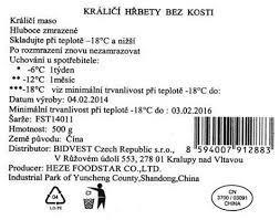 Povinnosti PPP - dovozy jde-li o potravinu