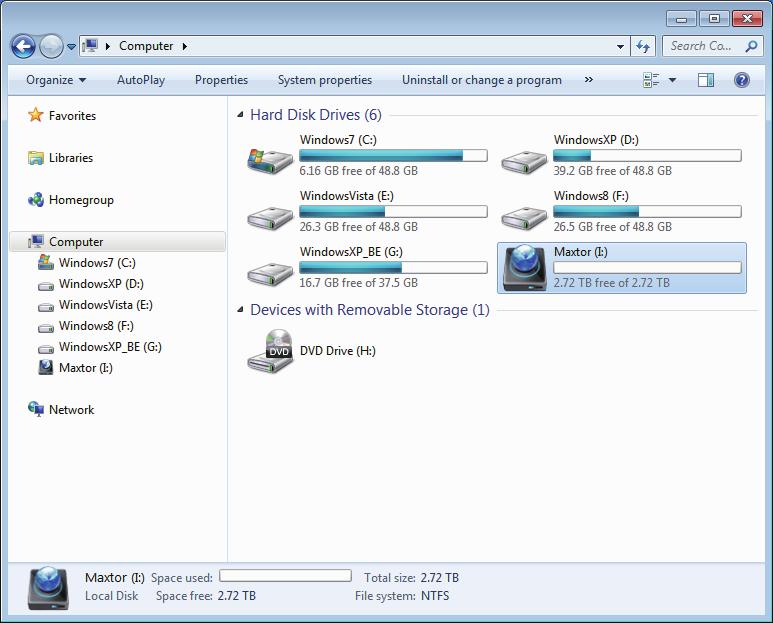 Windows Po připojení externího pevného disku Portable Series k počítači se na hlavním panelu v pravém dolním rohu obrazovky objeví malá ikona. Obrázek 3.