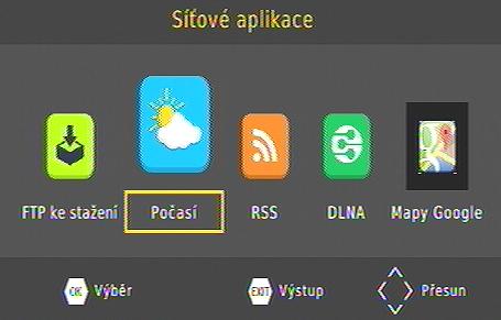 Foto Volba zobrazuje obrázky ve formátech JPG/BMP/GIF z připojeného USB zařízení. Obsahuje-li kořenová složka obrázky otevře se v režimu Galerie. Mezi obrázky se pohybujete tlačítky kurzoru.