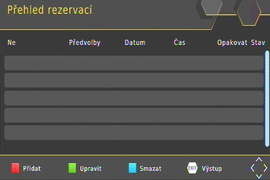 Během nahrávání lze přepínat programy v rámci jednoho multiplexu. Při pokusu o přepnutí na jiný multiplex se zobrazí upozornění na probíhající nahrávání.